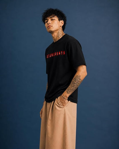 Atamavanta Warrior Oversized Graphic T-Shirt – Black