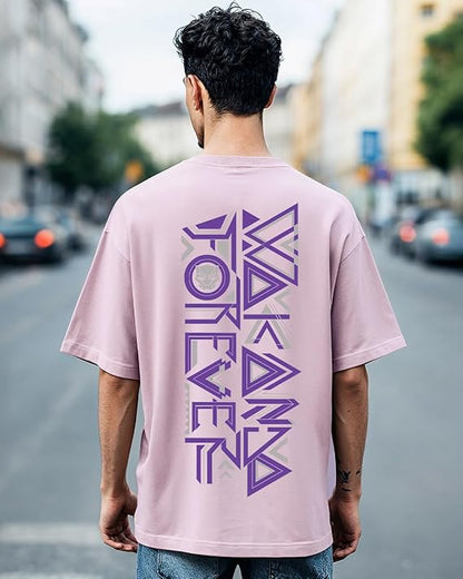 Wakanda Forever Oversized Graphic T-Shirt – Lavender