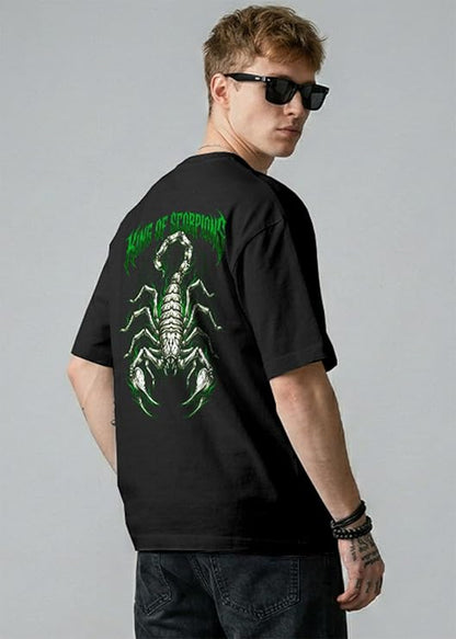 King of Scorpions Oversized Graphic T-Shirt – Black