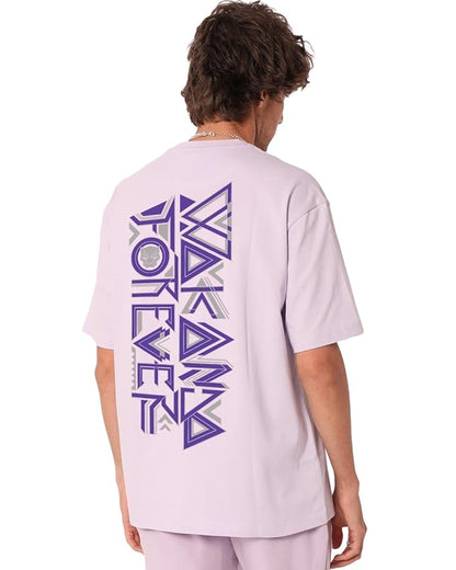 Wakanda Forever Oversized Graphic T-Shirt – Lavender
