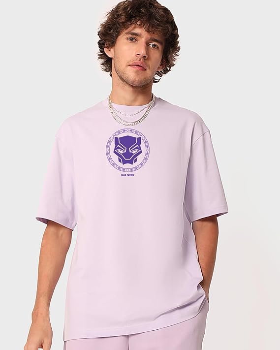 Wakanda Forever Oversized Graphic T-Shirt – Lavender