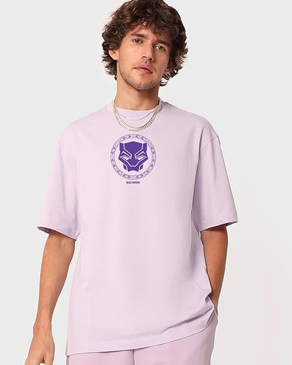 Wakanda Forever Oversized Graphic T-Shirt – Lavender